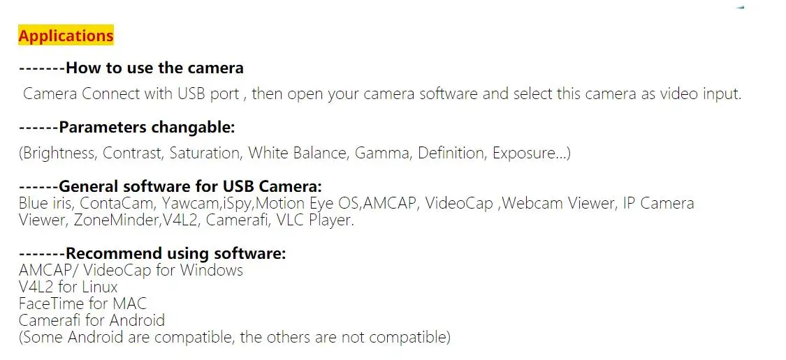 GXIVISION IMX179 8MP USB Case Camera HD,Driver Free,3264x2448 15fps,With 5-50mm Zoom CS Lens,Static shoot,Win/Android/Linux/RPi