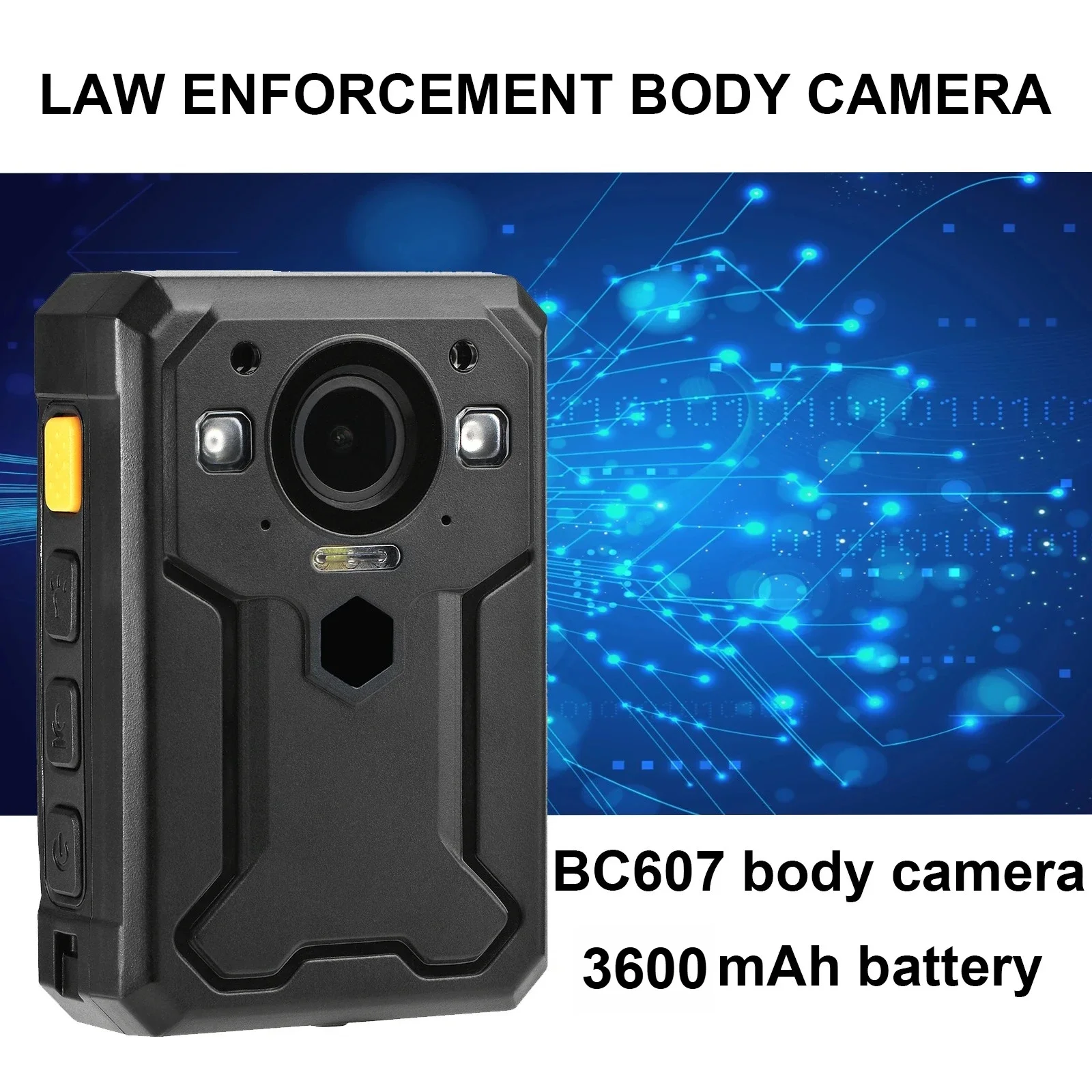 BC607 Body Worn Camera HD 1440P 4G Live broadcast in real time with GPS Track Night Vision IP67 waterproof Portable Body Camera