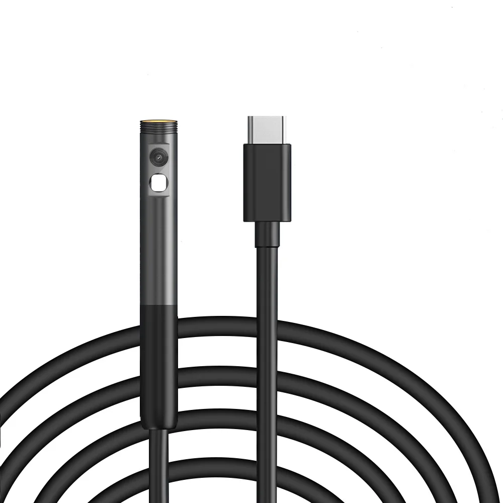 KERUI 2MP Industrial Endoscope Camera Single/Dual Lens Mini Inspection Camera for Iphone Waterproof Pipeline Borescope Type C