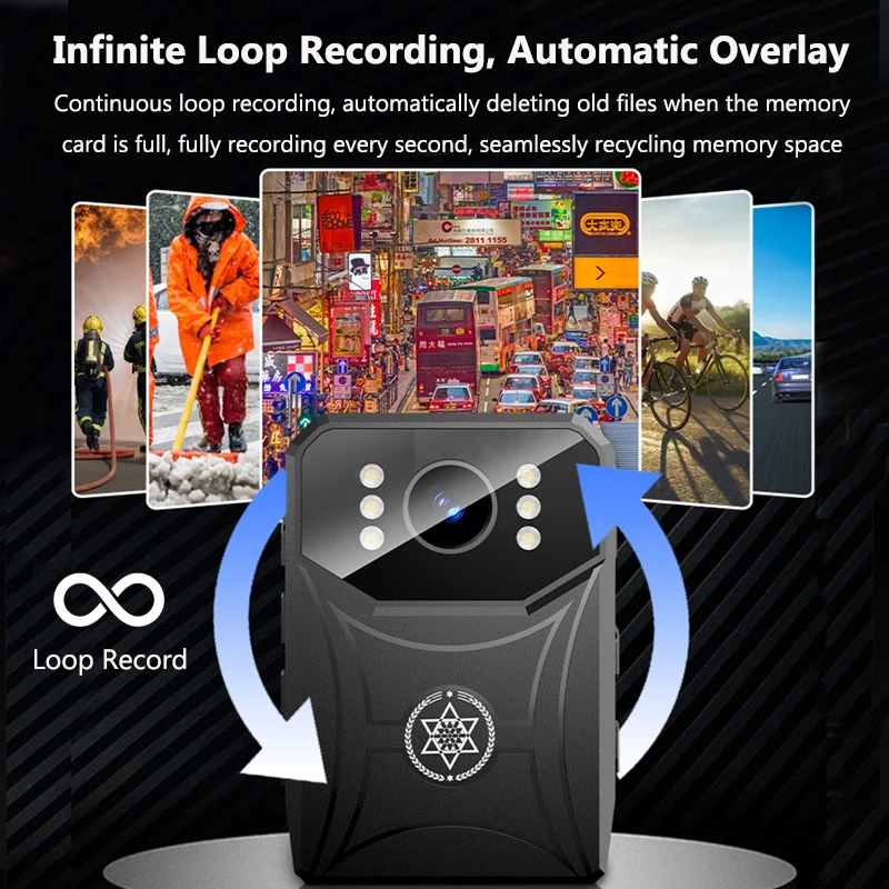 4K Mini Police Camera Outdoor Law Enforcement Recorder WIFI HD Camcorder IR Night Vision Body Camera Portable Body Worn Cam