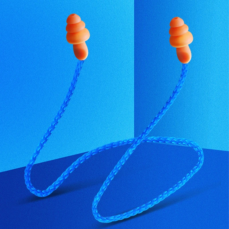 5pcs Professional Earplugs for Noise Preventionnoise Prevention Work Sleep Artifact Anti Noise and Soundproof Earplugs with Wire