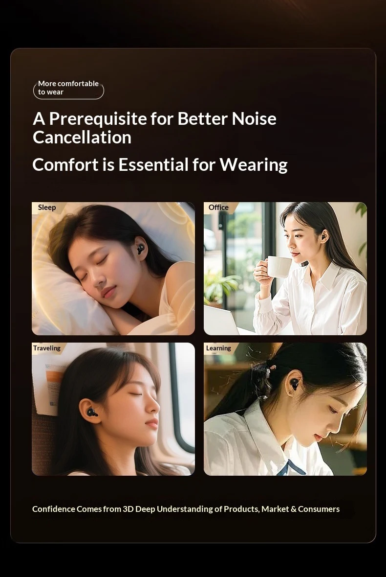 Ear Plugs for Sleeping Noise Cancelling,Reusable Silicone Earplugs Hearing Protection for Concert, Motorcycle,Sleep,and Snoring