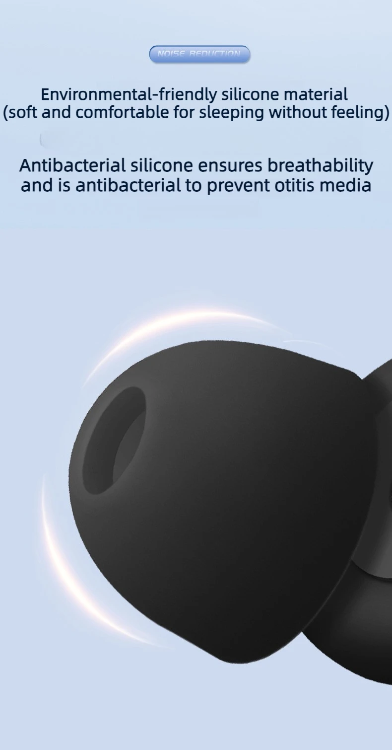 Noise Cancelling Earplugs Reusable with 2 Size Tips Storage Case Soft Durable for Sleeping Concert Travel Study Back to School