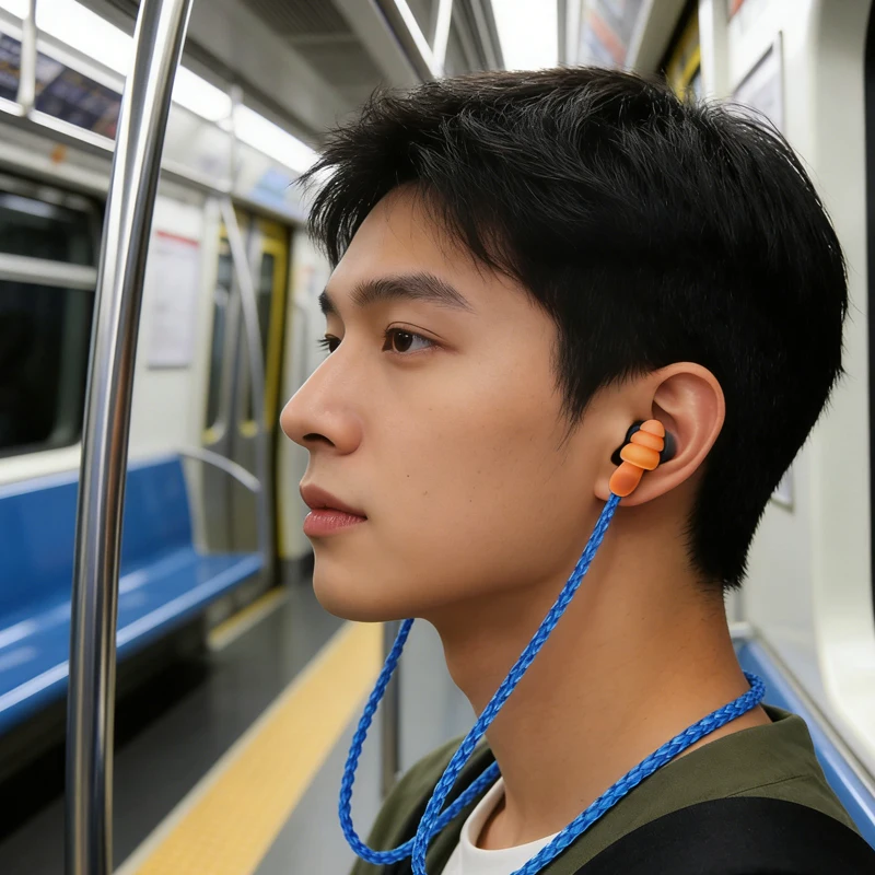 5pcs Noise Protection Earplugs Soundproof Earmuffs Protection Earplugs Reusable Earplugs Sleeping Ear Plugs Security Protection