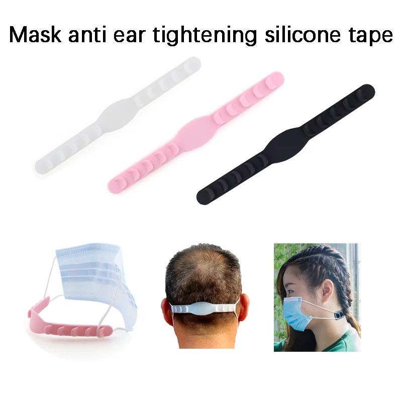 2pcs Mask Anti Pinch Ear Protection Silicone Tape With 5 Adjustable Settings For Children And Adults Adjustable Strap For Masks 2pcs Mask Anti Pinch Ear Protection Silicone Tape With 5 Adjustable Settings For Children And Adults Adjustable Strap For Masks