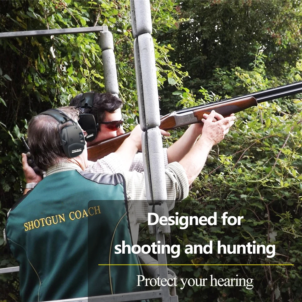 ZOHAN Headphone Electronic 5.0 Bluetooth earmuffs Shooting Ear Protection for hunting Noise Reduction Professional Tactical