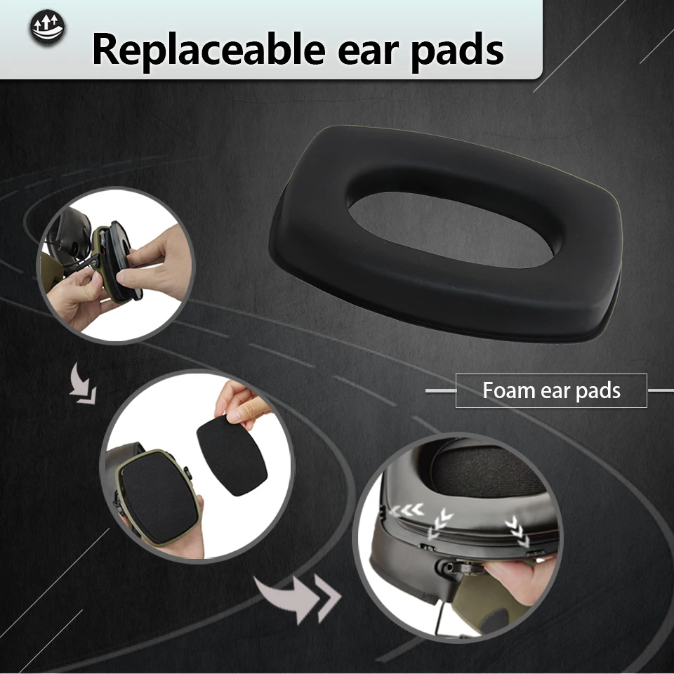 ZOHAN Headphone Electronic 5.0 Bluetooth earmuffs Shooting Ear Protection for hunting Noise Reduction Professional Tactical