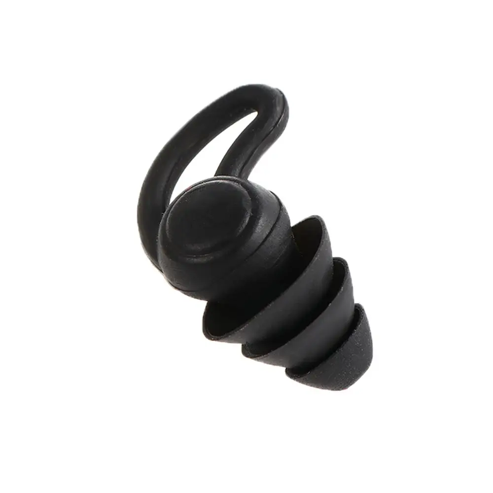 1Pair Soft Silicone Ear Plugs Tapered Travel Noise Reduction Earplugs Sleep Sound Insulation Ear Protector 2/3 Layers