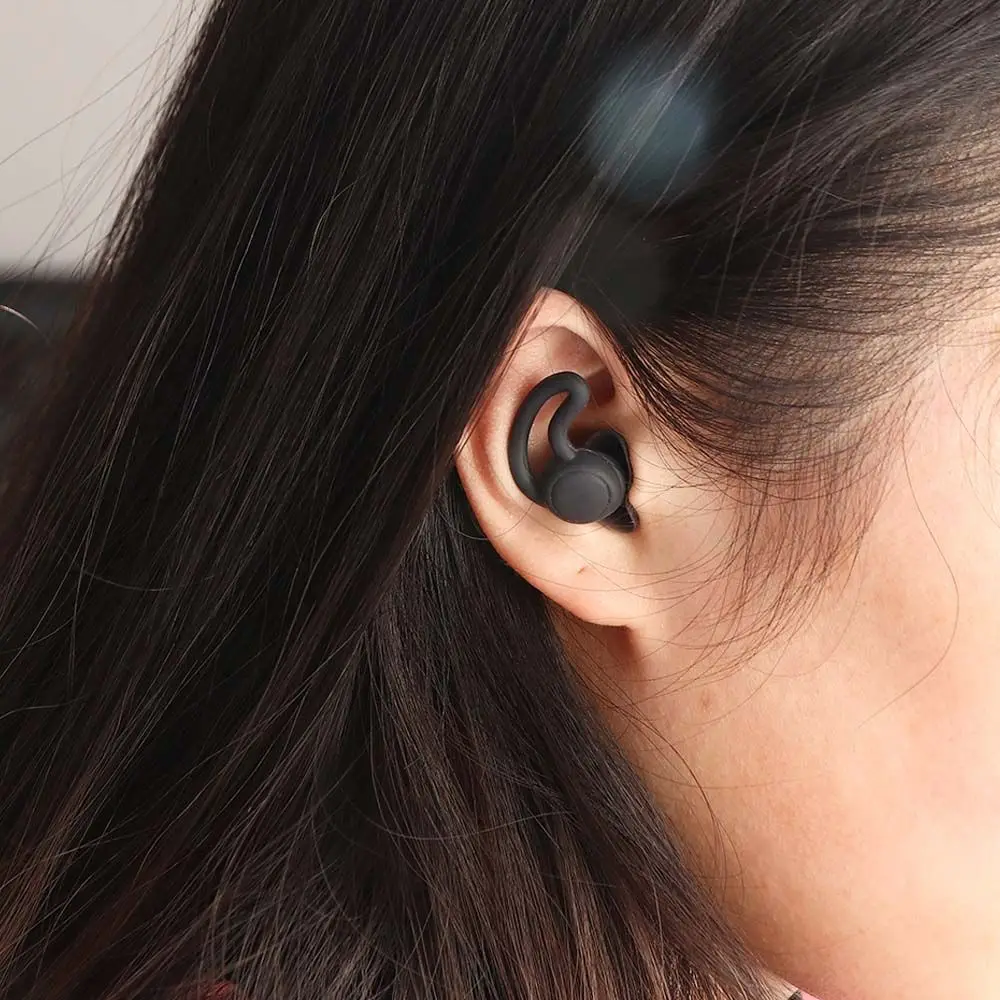 1Pair Soft Silicone Ear Plugs Tapered Travel Noise Reduction Earplugs Sleep Sound Insulation Ear Protector 2/3 Layers