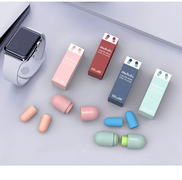 Soundproof Sleep Ear Plugs Earplugs for Sleeping Special Mute Soft Slow Rebound Student Anti-Noise Protection Anti Snore Earplug