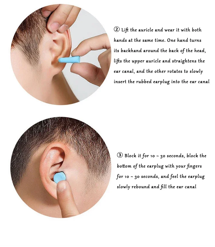 Soundproof Sleep Ear Plugs Earplugs for Sleeping Special Mute Soft Slow Rebound Student Anti-Noise Protection Anti Snore Earplug