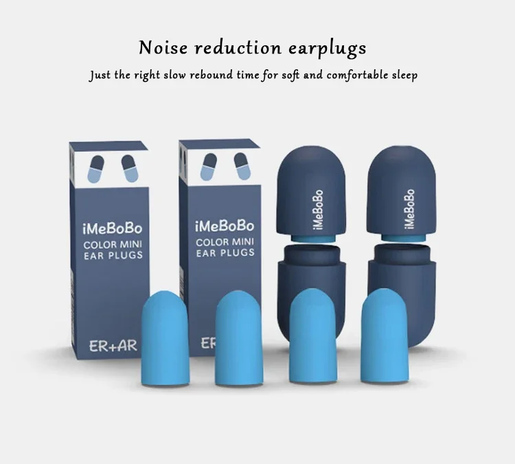 Soundproof Sleep Ear Plugs Earplugs for Sleeping Special Mute Soft Slow Rebound Student Anti-Noise Protection Anti Snore Earplug