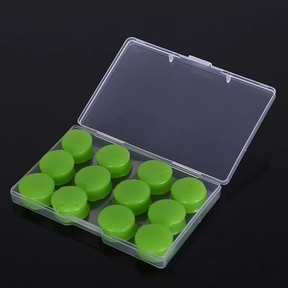 12Pcs Silicone Sleeping Ear Plugs Noise Reduction Anti Snore Sound Insulation Earplug Sleep Ear Protection Reusable Ear Plugs