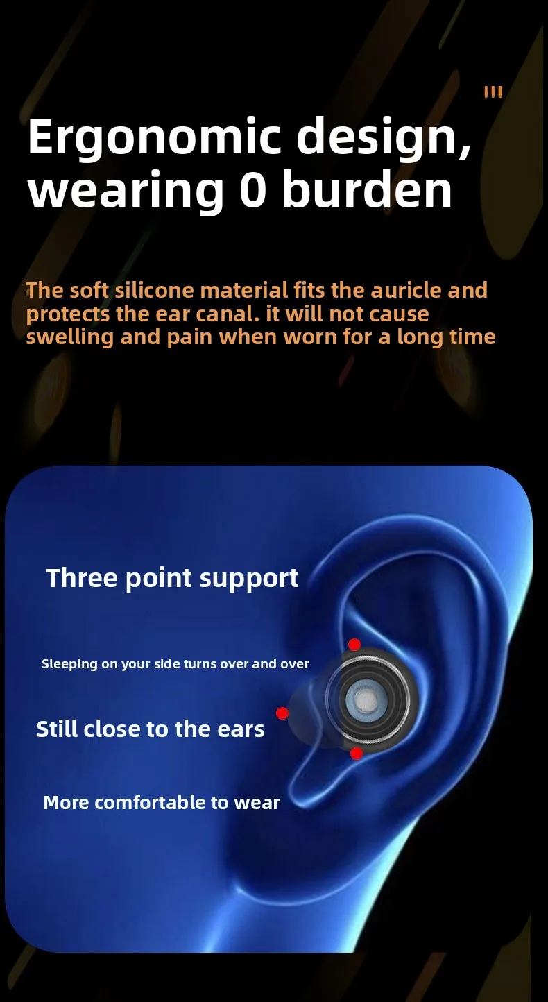 Hot Selling In-Ear Silicone Earplugs Soundproof Noise Reduction for Work Study Rest Sleep Sound Insulation Noise Prevention