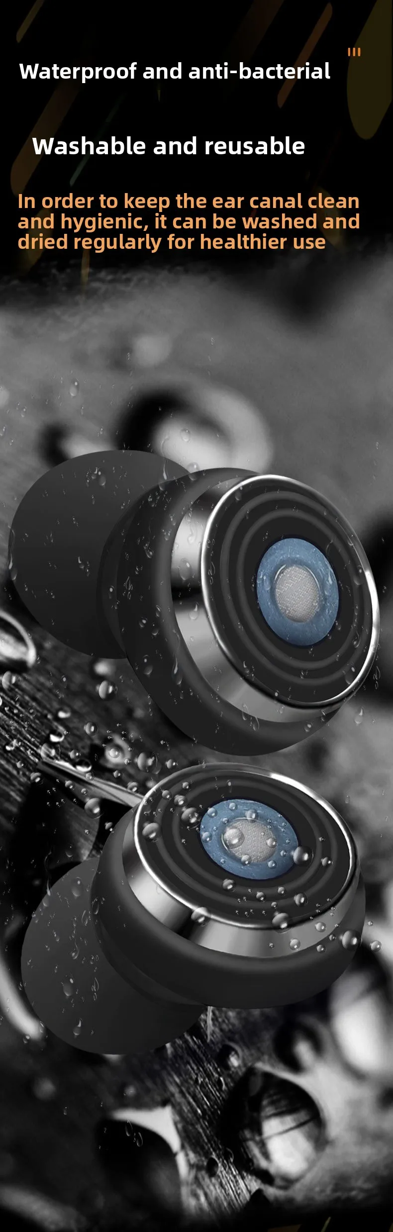 Hot Selling In-Ear Silicone Earplugs Soundproof Noise Reduction for Work Study Rest Sleep Sound Insulation Noise Prevention