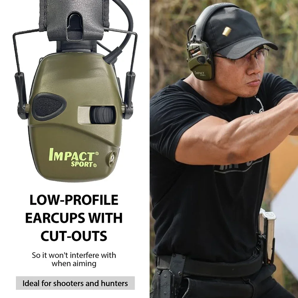 Active Hunting Tactical Earmuff with Case for Shooting Electronic Hearing protection Headset Noise Reduction hunting headphone