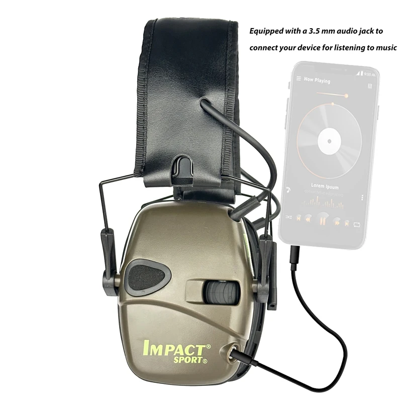 Active Hunting Tactical Earmuff with Case for Shooting Electronic Hearing protection Headset Noise Reduction hunting headphone