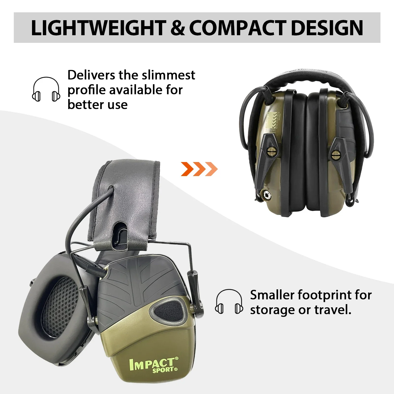 Active Hunting Tactical Earmuff with Case for Shooting Electronic Hearing protection Headset Noise Reduction hunting headphone