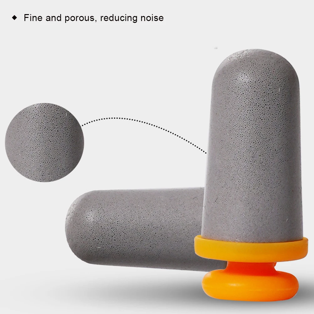 PU Soundproof Sleeping Earplugs Soft Slow Rebound Anti-Noise Student Learning Earplug for Sleep Special Mute Noise Protection