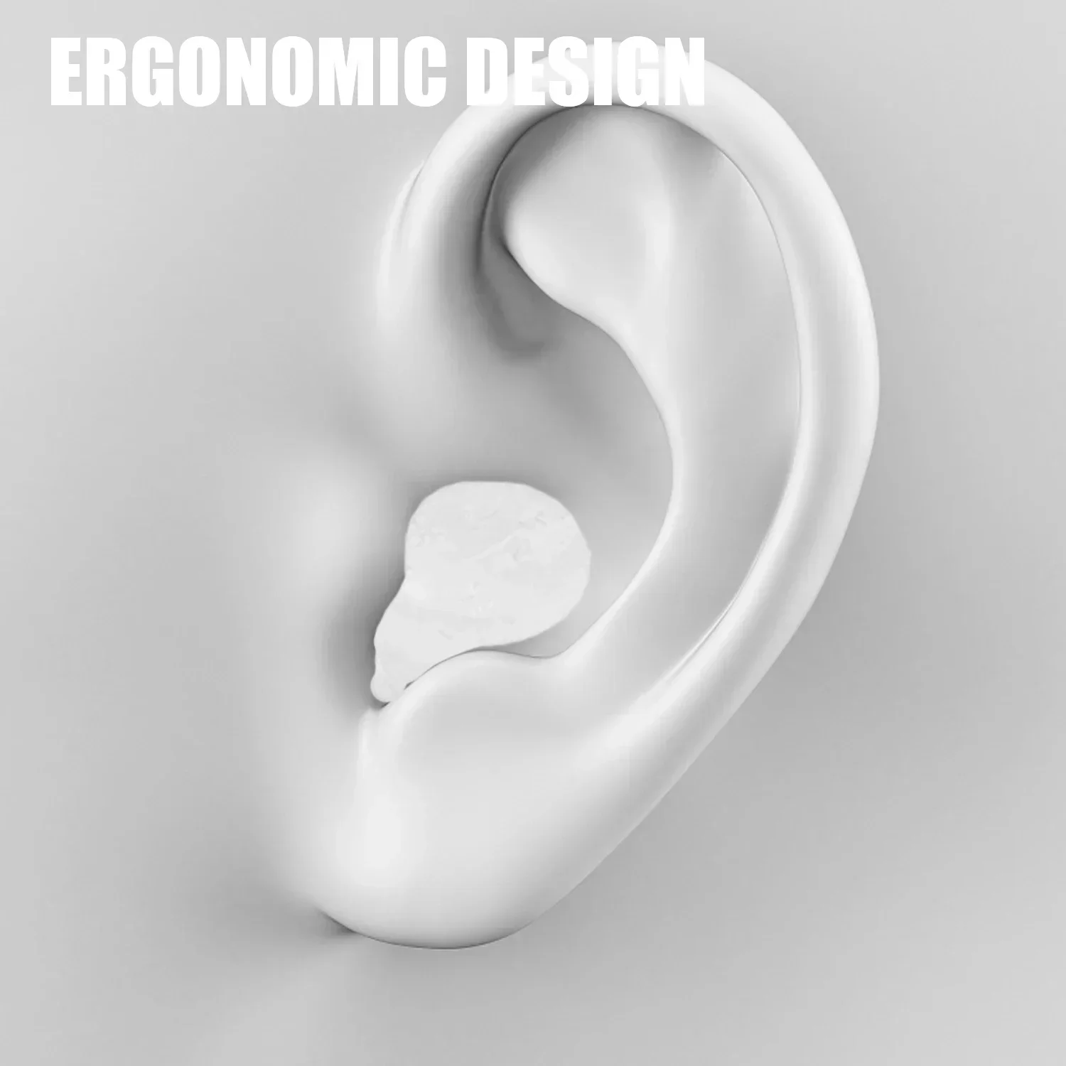 Soft Silicone Earplugs Wax Ear Plugs Reusable Noise Cancelling Gel Ear Plugs Waterproof Earbuds for Sleeping Flying Swimming