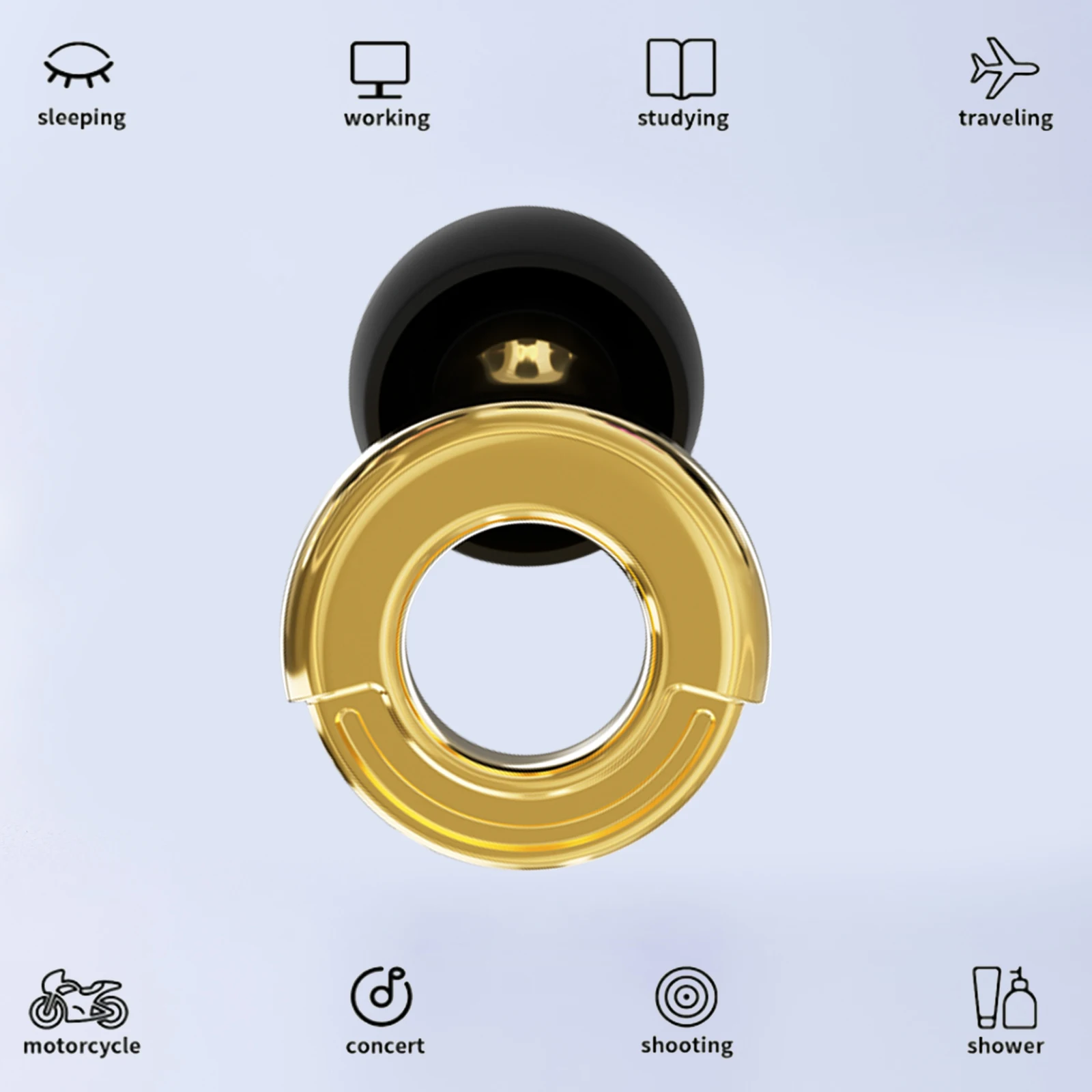 HUAK 2sets Noise Reduction Ear Plugs – Hearing Protection for Live Events, Nightlife, Sports & Musicians