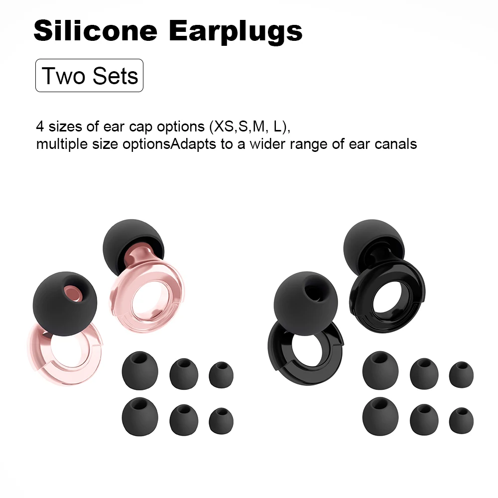 HUAK 2sets Noise Reduction Ear Plugs – Hearing Protection for Live Events, Nightlife, Sports & Musicians