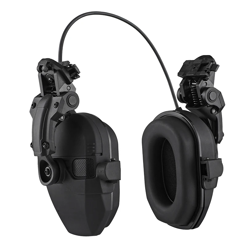 New Generation WK Tactical Helmet Earmuffs Pro - 23dB Active Noise Cancelling Electronic Hearing Protection for Shooting & Milit