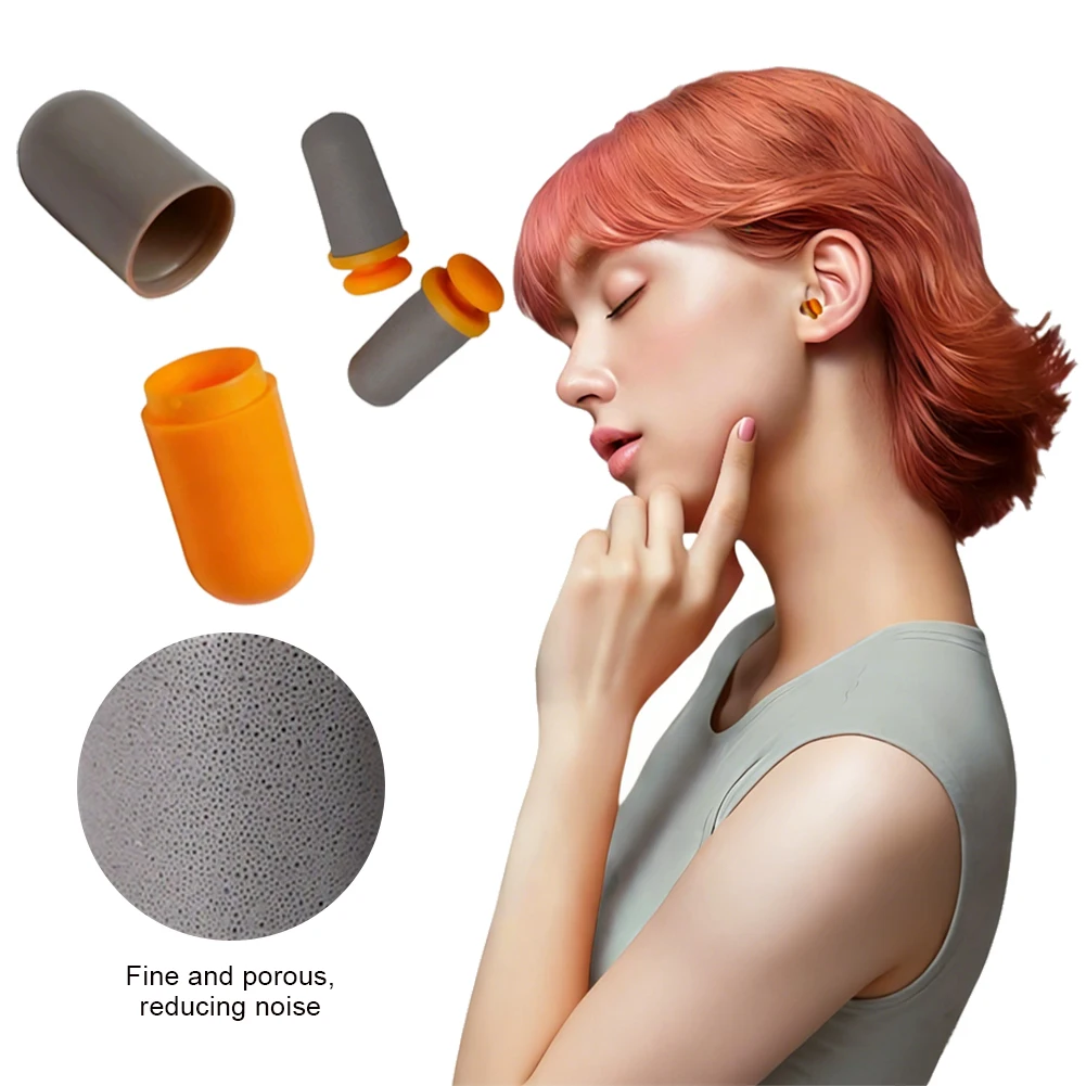 PU Sponge Soundproof Ear Plugs for Sleeping Soft Slow Rebound Student Anti-Noise Hearing Protection Anti Snore Mute Earplugs
