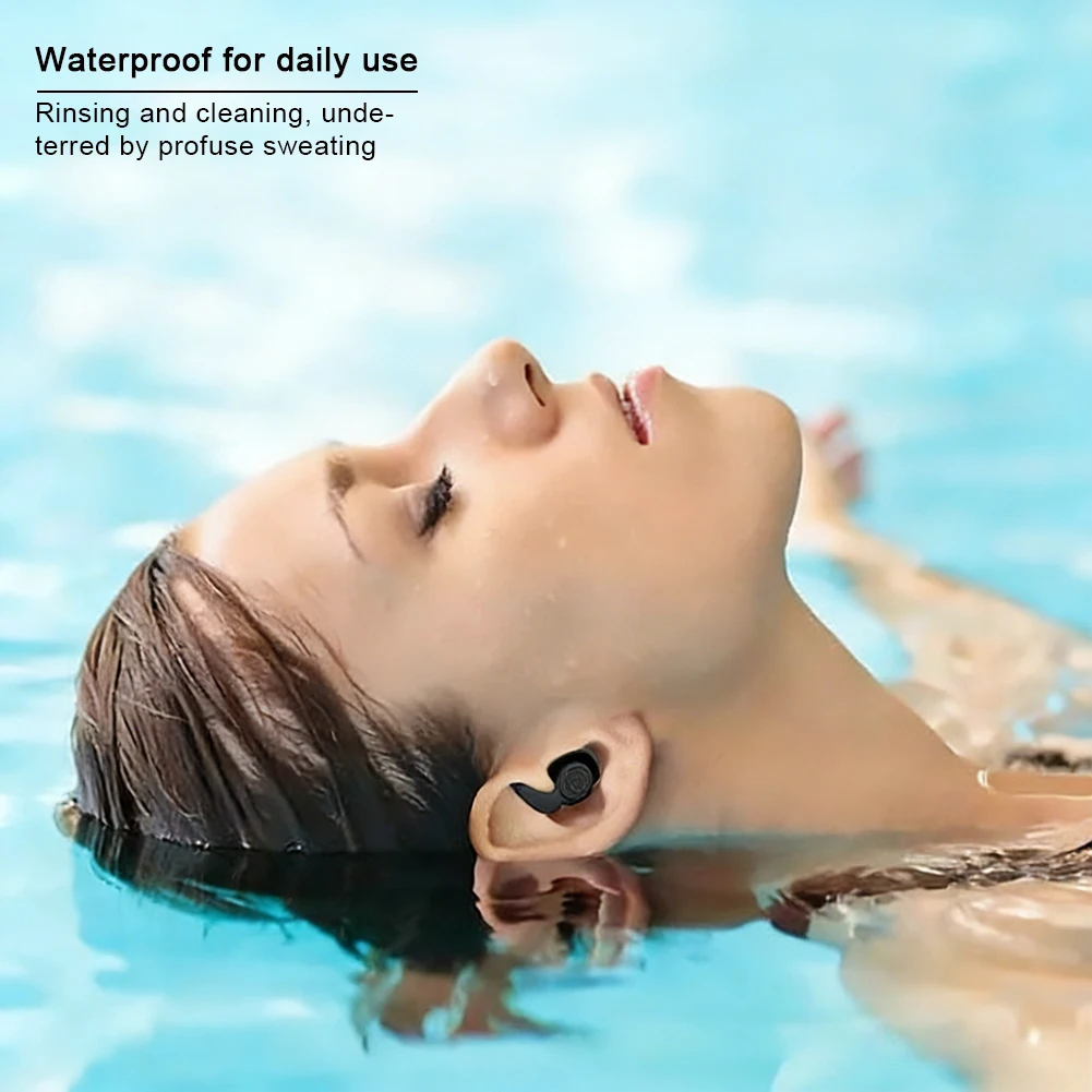 1 Pair Soft Silicone Earplugs Noise Cancelling Reusable Anti-noise Earplug For Concerts Sleep Swimm Waterproof Ear Plugs