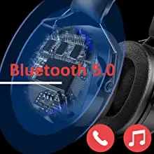 ZOHAN Electronic Headphone 5.0 Bluetooth Earmuffs Hearing Protection Headphones for Music Safety Noise Reduction Charging