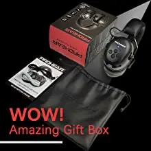 ZOHAN Electronic Headphone 5.0 Bluetooth Earmuffs Hearing Protection Headphones for Music Safety Noise Reduction Charging