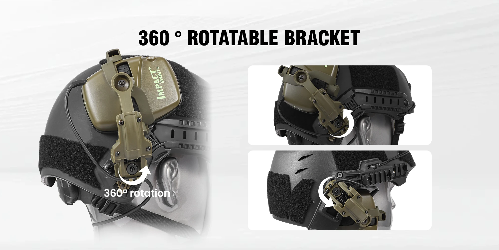 Tactical Shooting Earmuffs Electronic Impact Sound Amplification Anti-Noise Hearing Protection Headset for Outdoor Sports