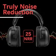ZOHAN Electronic Headphone 5.0 Bluetooth Earmuffs Hearing Protection Headphones for Music Safety Noise Reduction Charging