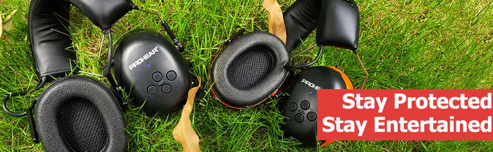 ZOHAN Electronic Headphone 5.0 Bluetooth Earmuffs Hearing Protection Headphones for Music Safety Noise Reduction Charging