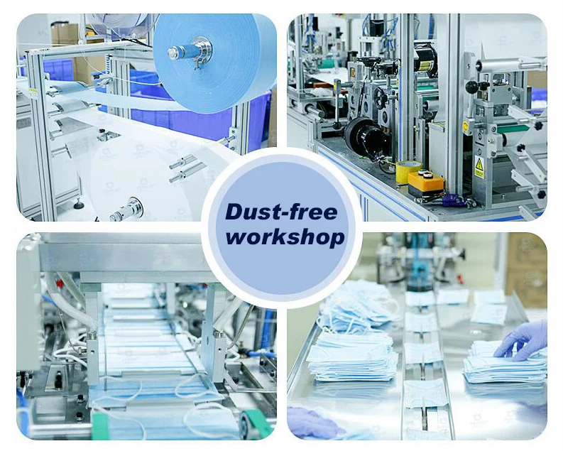 Pink Black Disposable Non-woven 3-layer Face Mask Breathable Mask With Elastic Earband Breathable Adult Mouth Mask