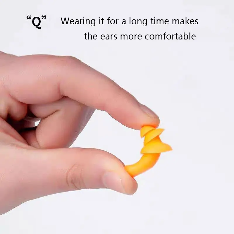 5pcs Protection Earplugs Earplugs Soft Silicone Corded Ear Protector Soundproof Earmuffs Noise Sleep Snoring Reusable EarPlugs