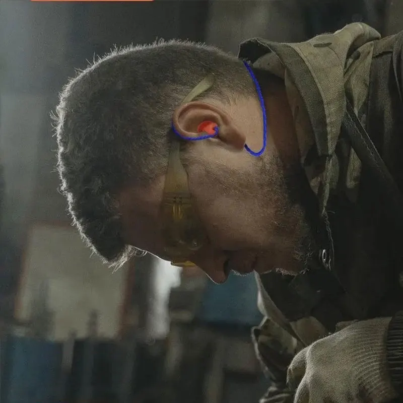 5pcs Protection Earplugs Earplugs Soft Silicone Corded Ear Protector Soundproof Earmuffs Noise Sleep Snoring Reusable EarPlugs