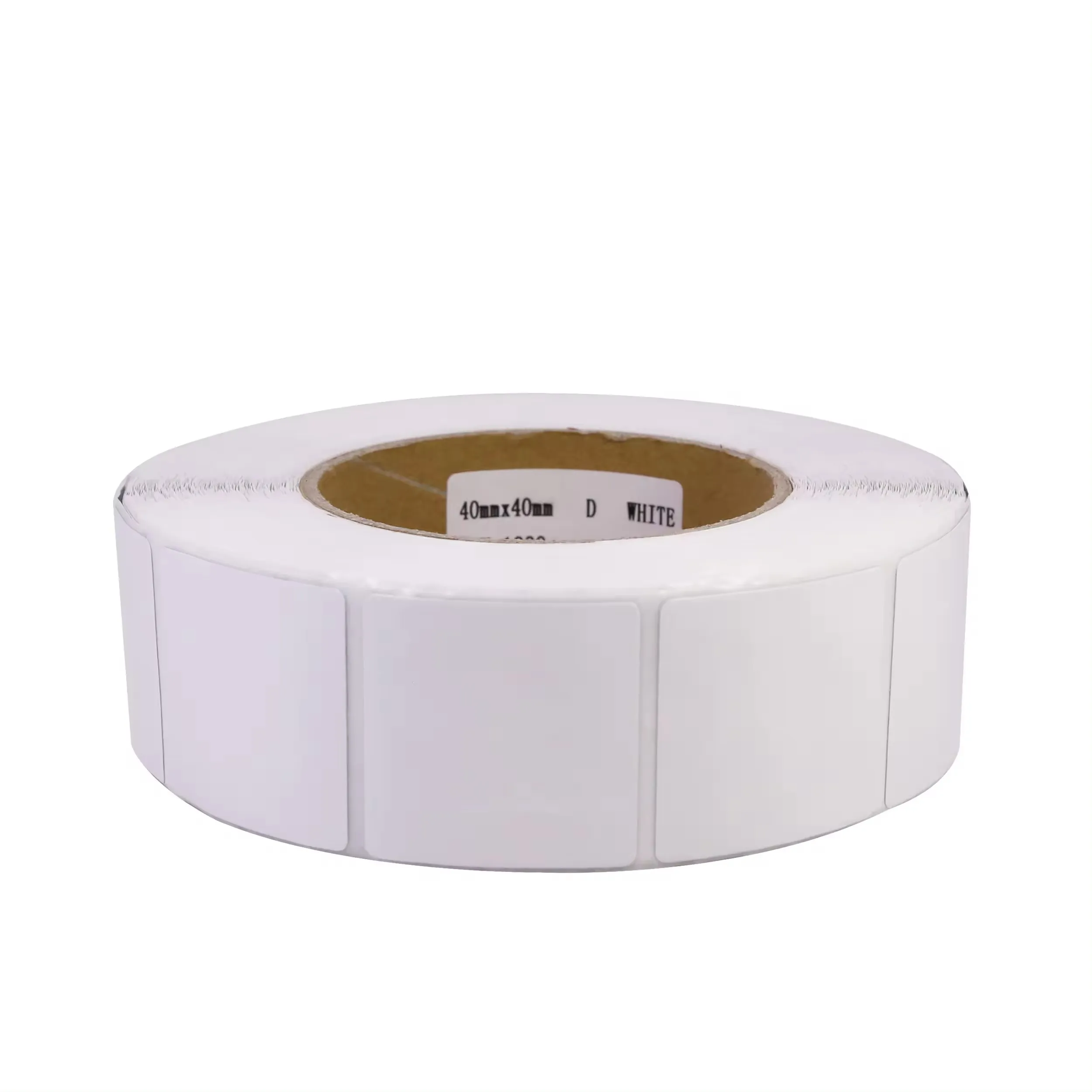 5000 Pieces 40*40mm White Adhesive Security 8.2mhz EAS RF Soft Label for Supermarket