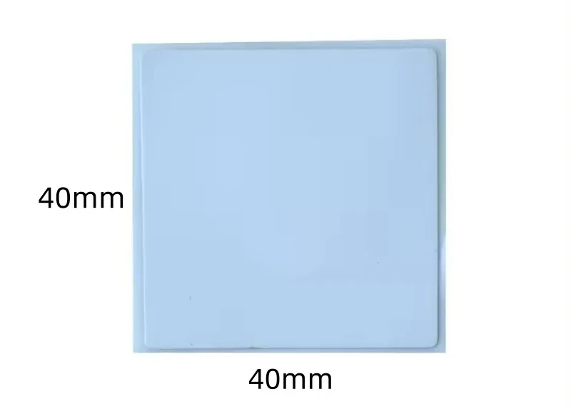 5000 Pieces 40*40mm White Adhesive Security 8.2mhz EAS RF Soft Label for Supermarket