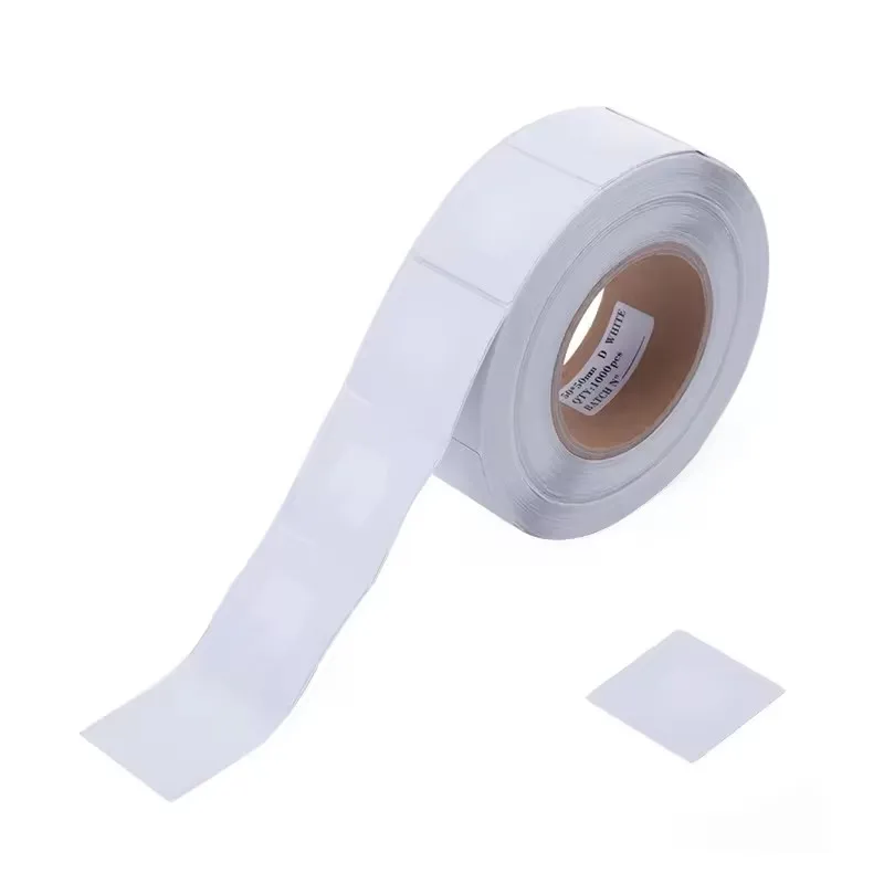 5000 Pieces 40*40mm White Adhesive Security 8.2mhz EAS RF Soft Label for Supermarket