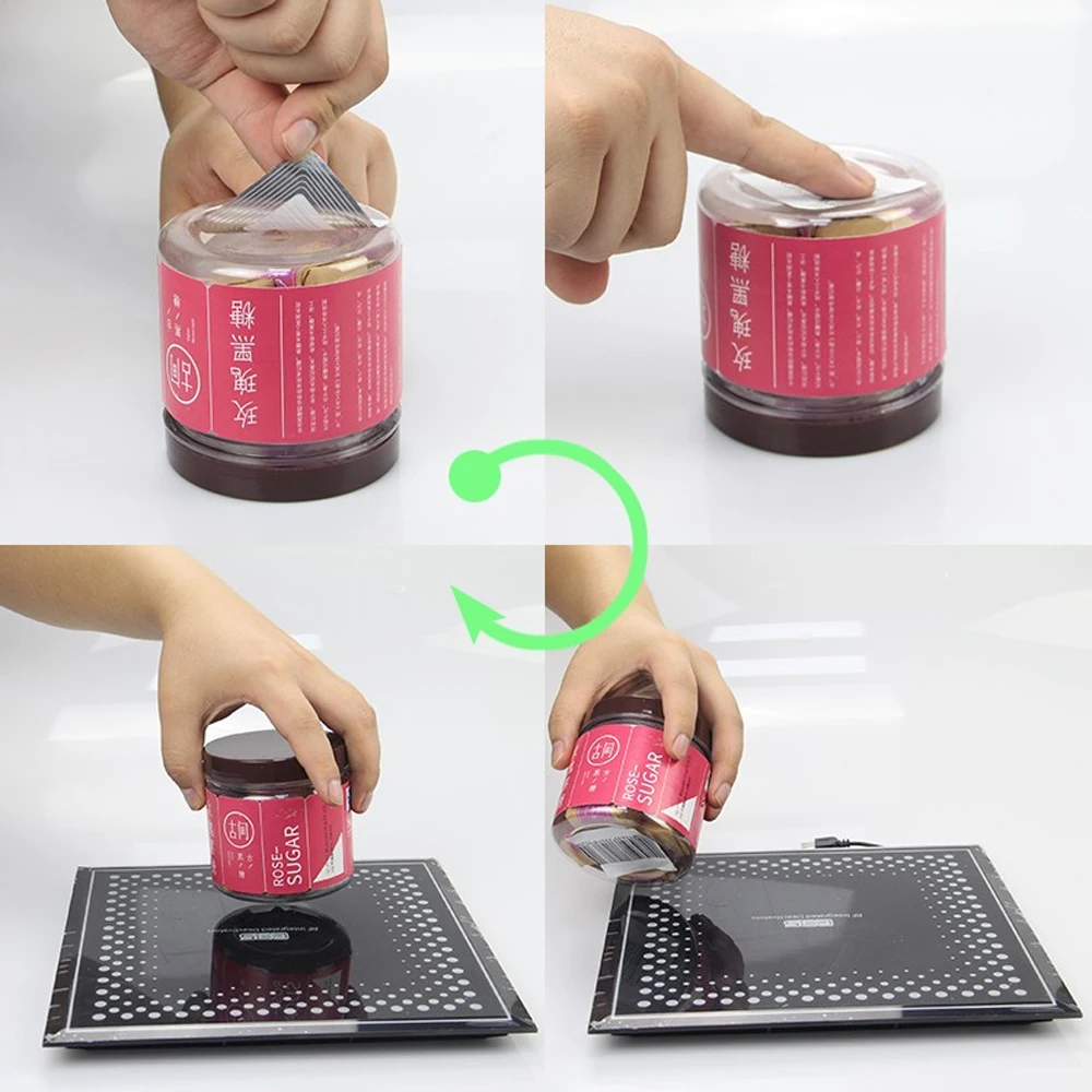 1000PCS RF 8.2Mhz Security Labels Sticker Square 1.5 X 1.5 Inch Barcode EAS Checkpoint Compatible EAS Loss Prevention