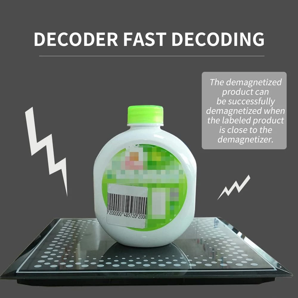 1000PCS RF 8.2Mhz Security Labels Sticker Square 1.5 X 1.5 Inch Barcode EAS Checkpoint Compatible EAS Loss Prevention