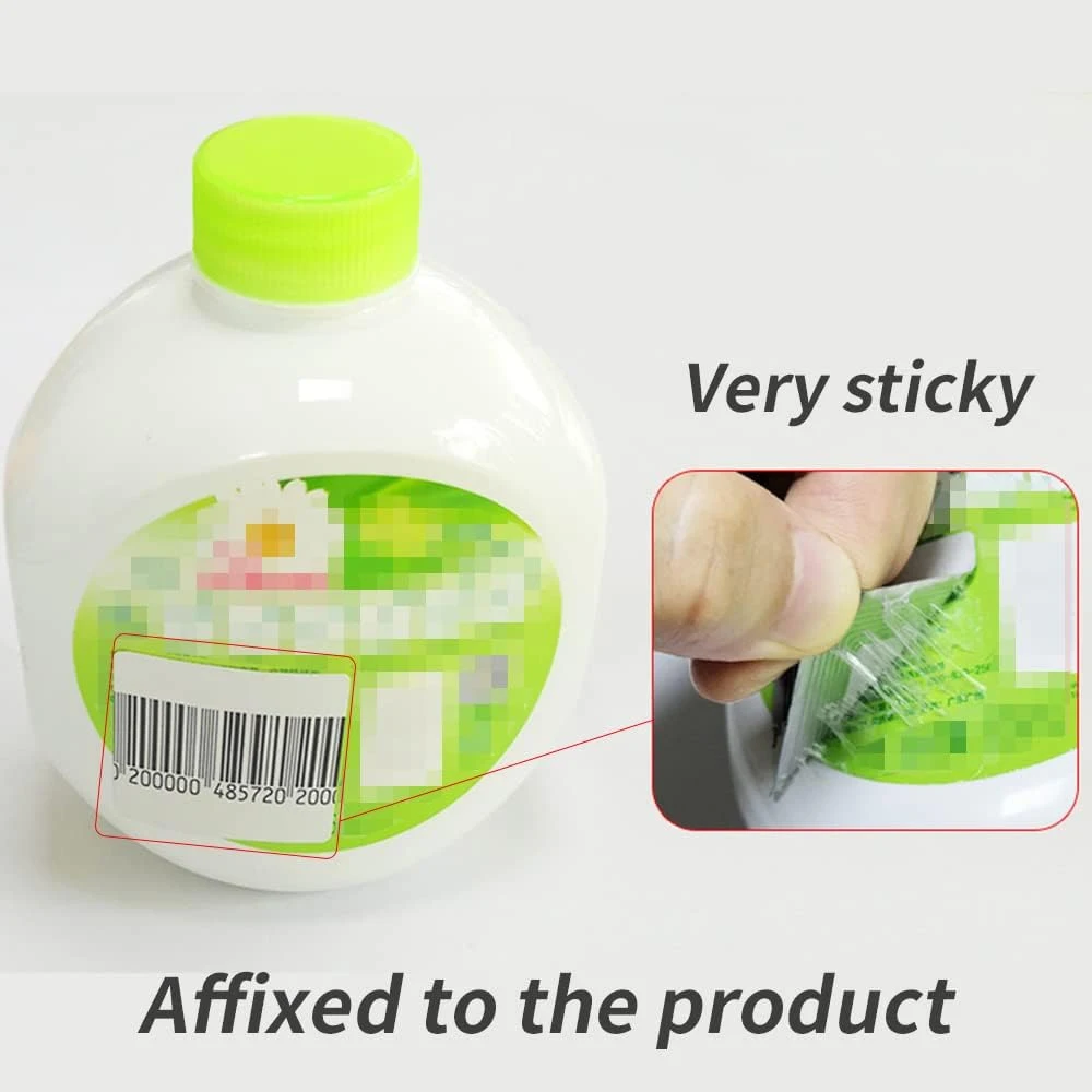 1000PCS RF 8.2Mhz Security Labels Sticker Square 1.5 X 1.5 Inch Barcode EAS Checkpoint Compatible EAS Loss Prevention