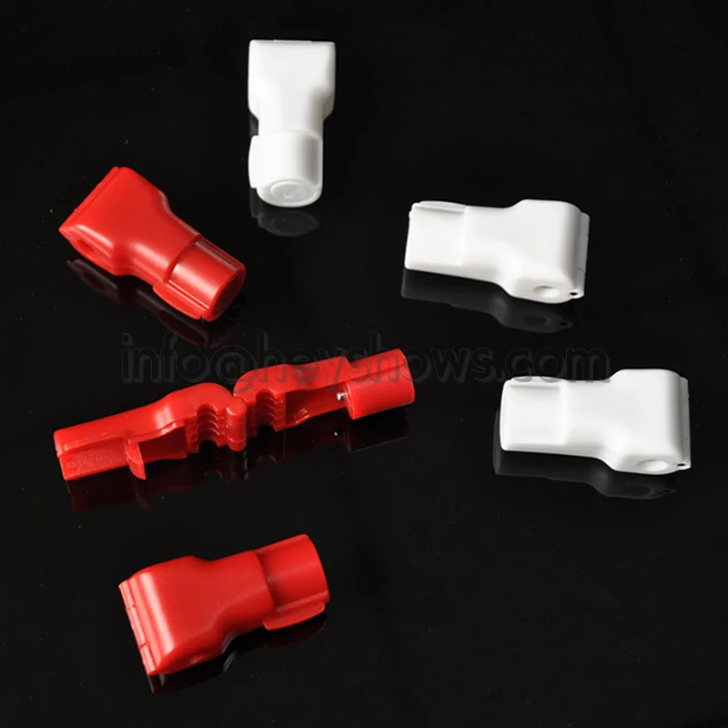 100 pcs Black White Red EAS Security Display Hook Stop Lock Catch Anti-Theft Lock For Shop Supermark