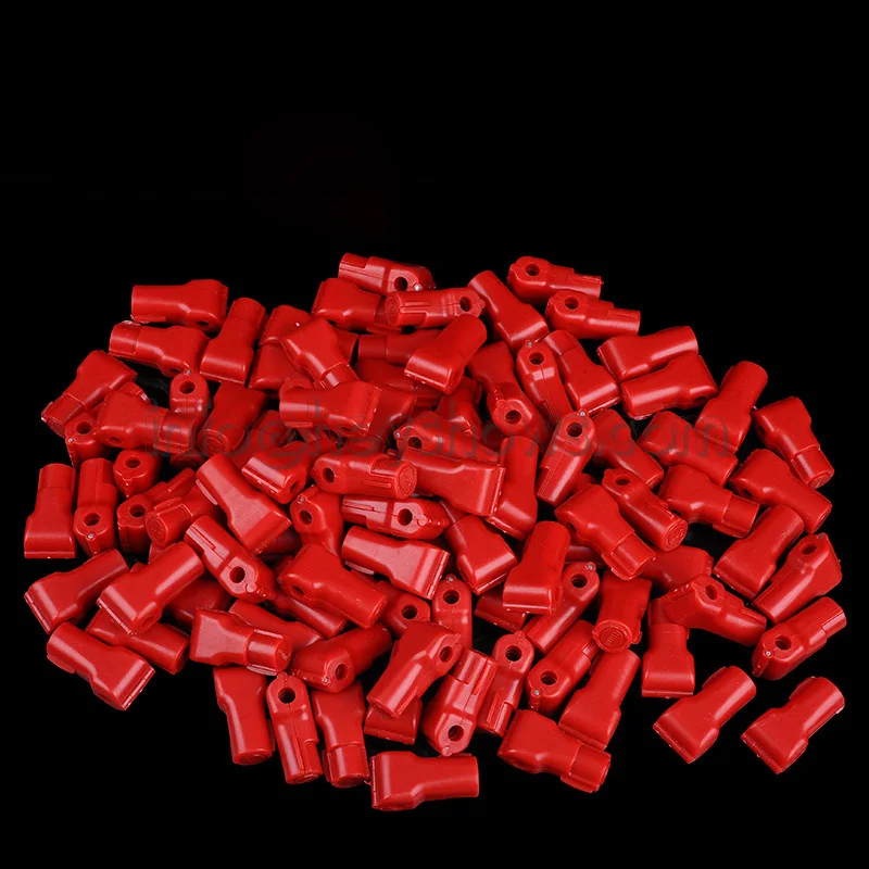 100 pcs Black White Red EAS Security Display Hook Stop Lock Catch Anti-Theft Lock For Shop Supermark