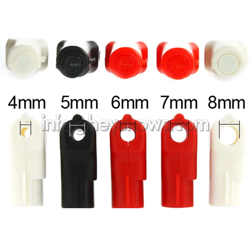 100 pcs Black White Red EAS Security Display Hook Stop Lock Catch Anti-Theft Lock For Shop Supermark