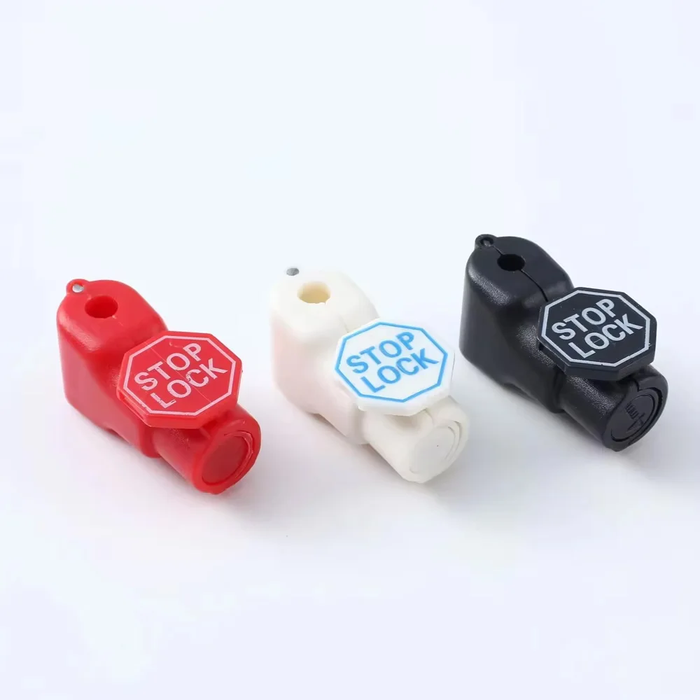 100 Pcs White 6mm EAS Security Tag Stop Lock Hooks Anti-Theft Display Hook Stoplock for Retail Inventory Protection