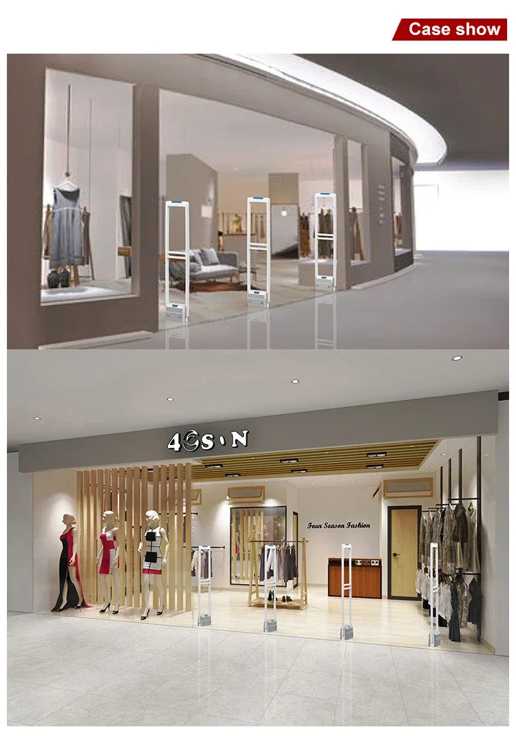 Retail Shop Anti Theft Gate Security System Alarm EAS 58Khz AM Antenna ES400 Security Gate System Door Alarm EAS System Security