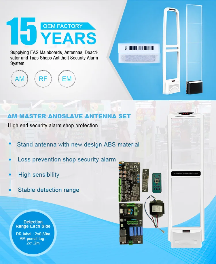 People Counting AM EAS Security Gate EAS Label Detection System EAS Detection Systems