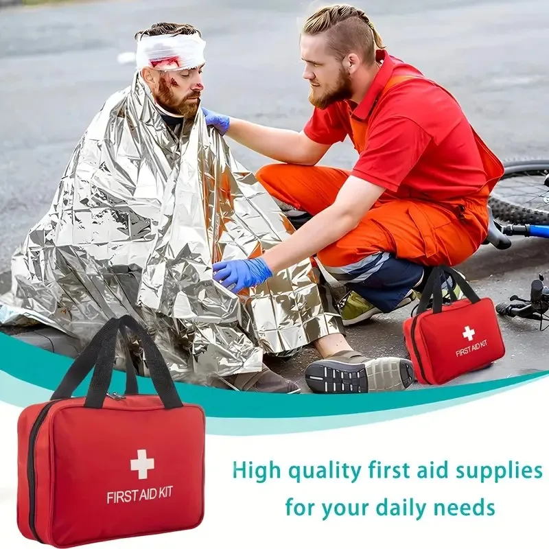First Aid kit - portable and versatile for outdoor adventures, hunting, hiking, camping | includes scissors and tweezers